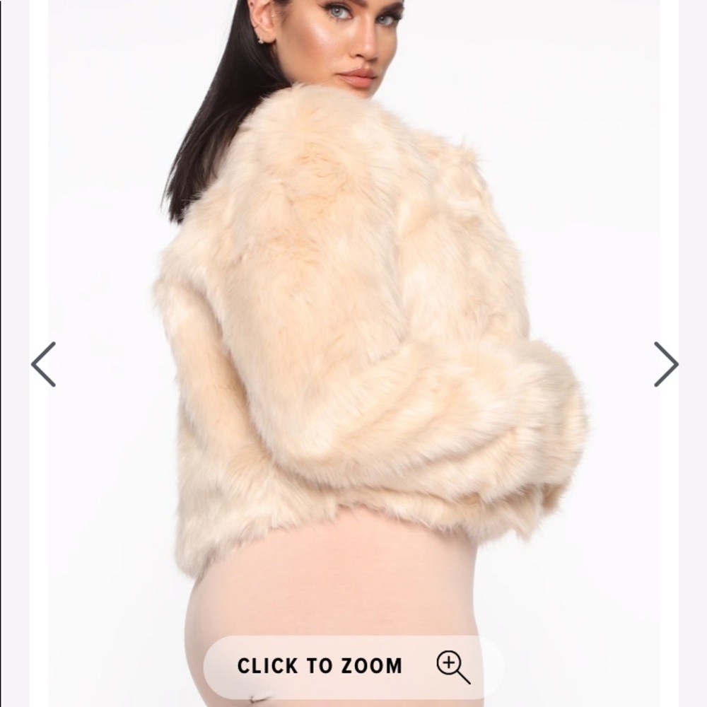 Fur Jacket - Natural/Tan - Picture 6 of 10